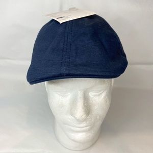 Bioworld Newsboy Cabbie Driving Golf Hat Blue Pattern NWT